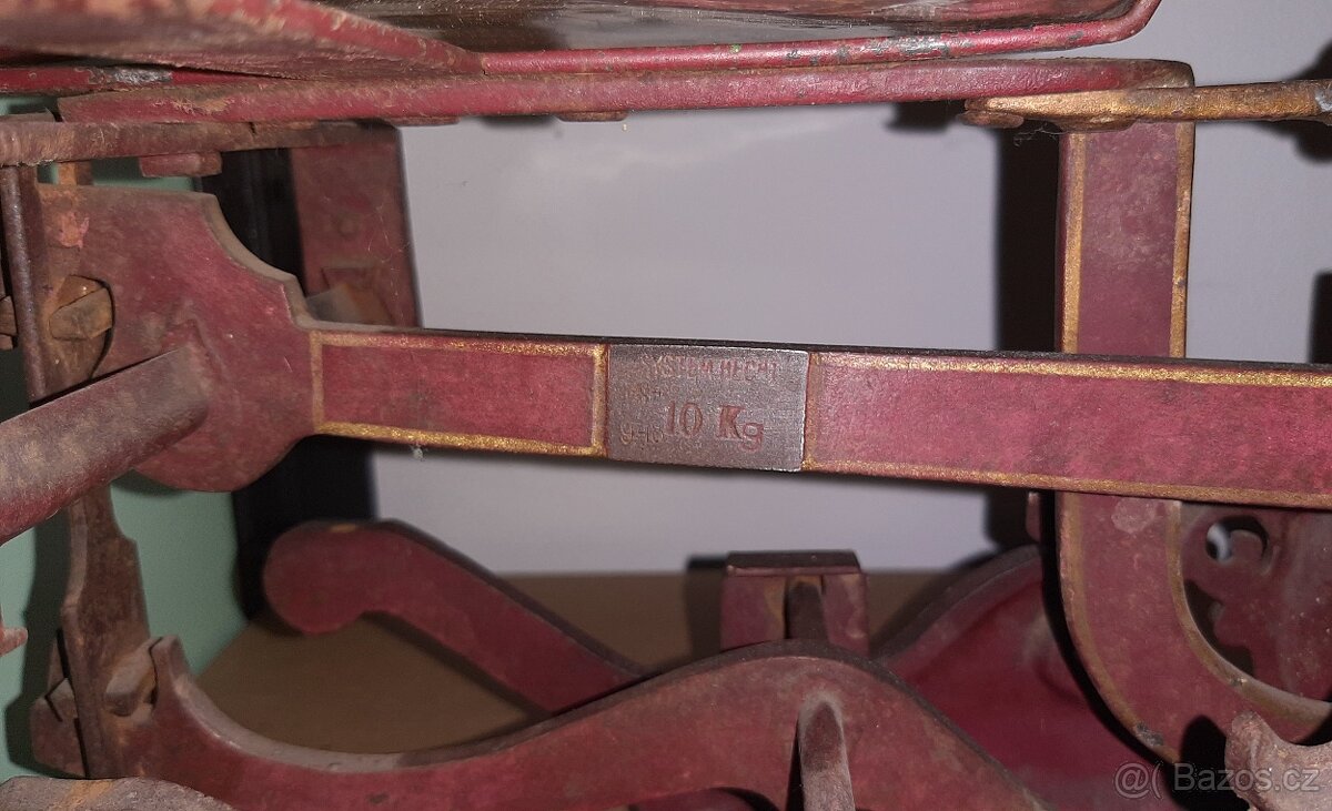 Starožitná Rakousko-Uherská váha Draci 10kg system hecht - 2