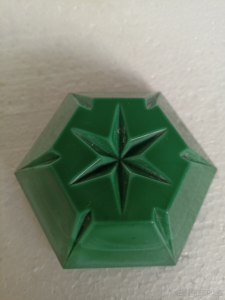 POPELNÍK - malachitové sklo - 2