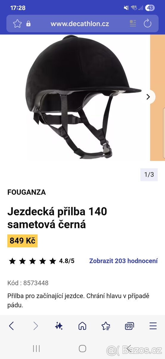 Jezdecká přilba vel. 56 - 2