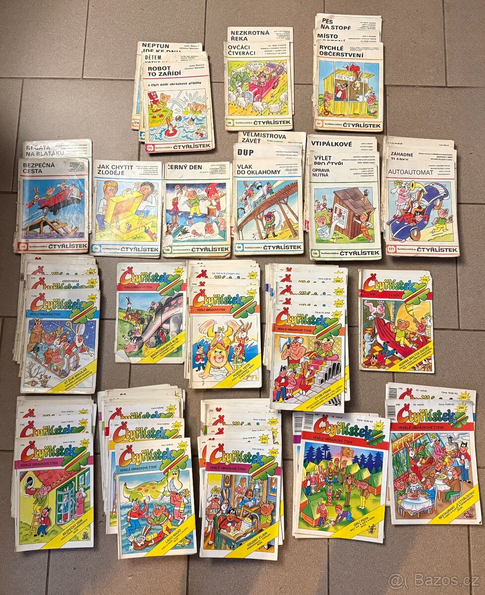 Čtyřlístek - 94 kusů - 2