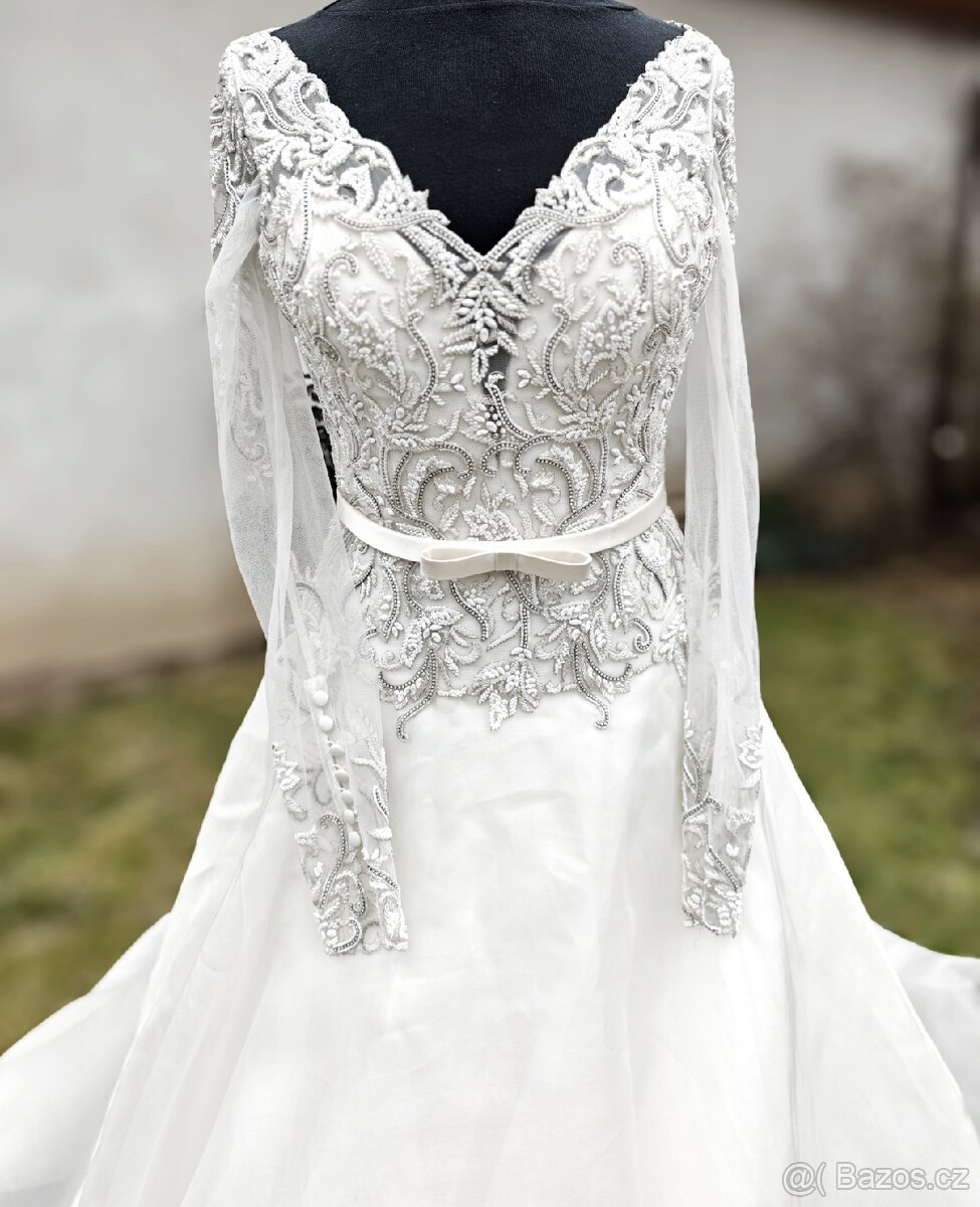 Svatební šaty S/M - 2