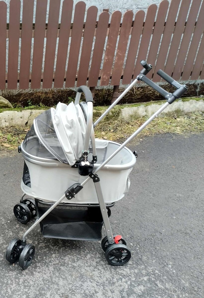 kočárek pro psy, pejsky i kočky 2v1 - 2