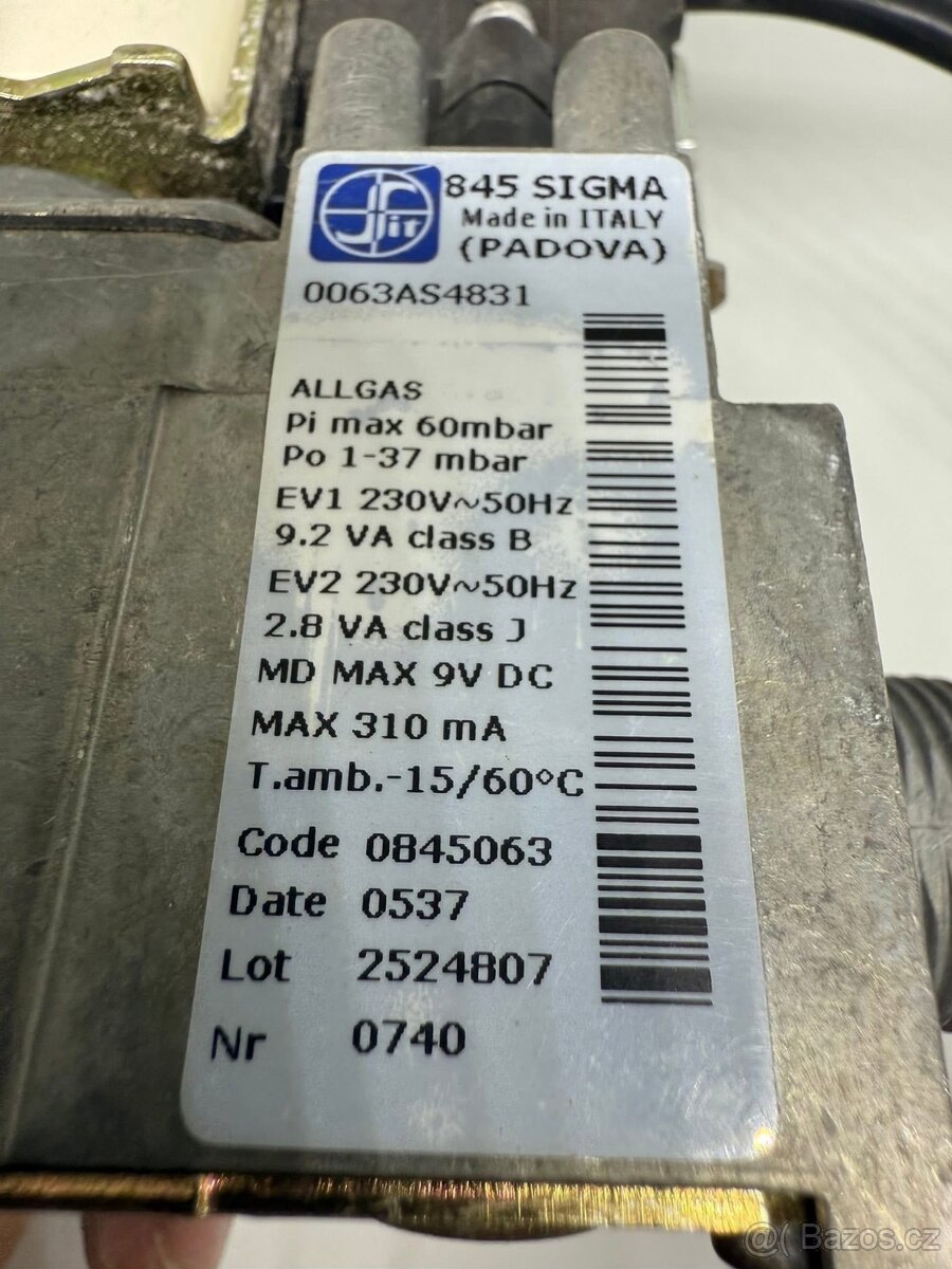 Plynový ventil SIGMA 845 0845063 - 2