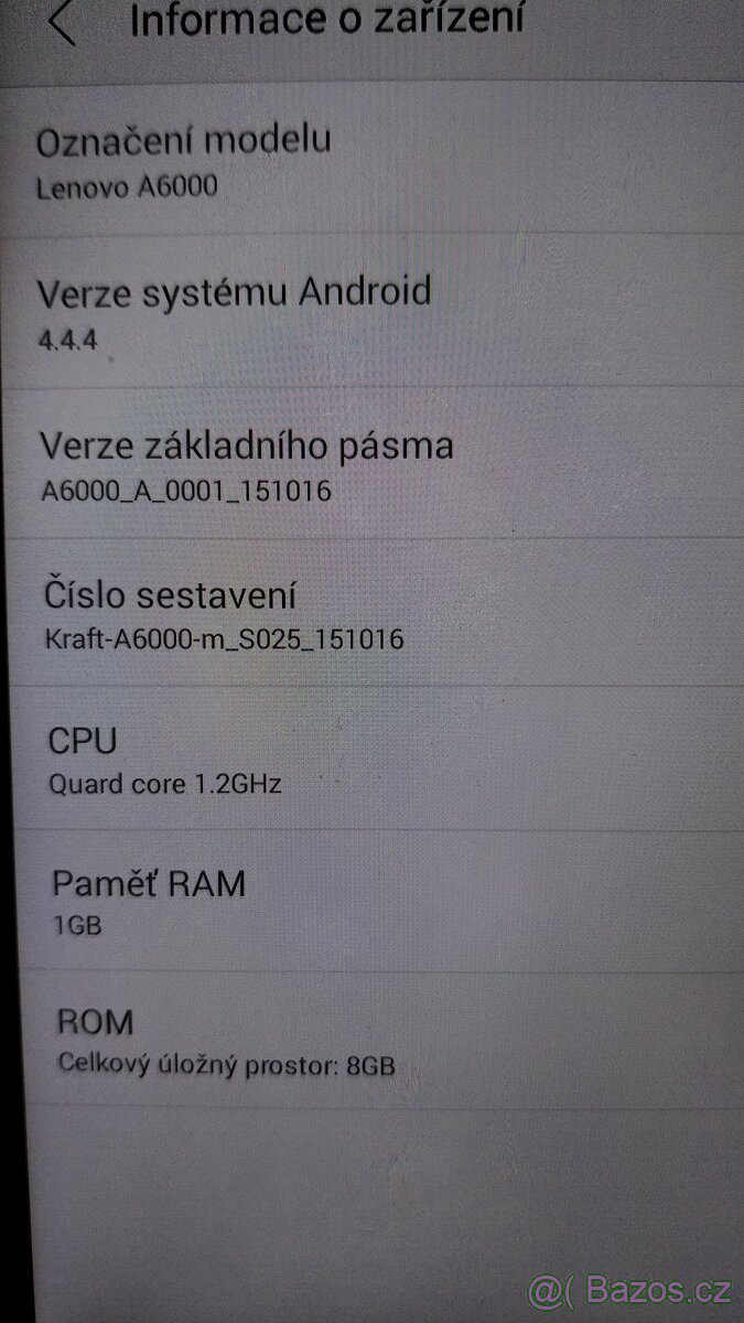 Prodám Lenovo A6000 - 2