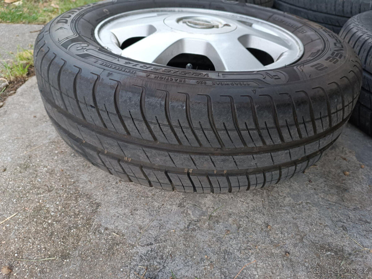 Kola + pneu 5Jx14 ET39, 185/65 R14 86T - vhodné pro Opel - 2