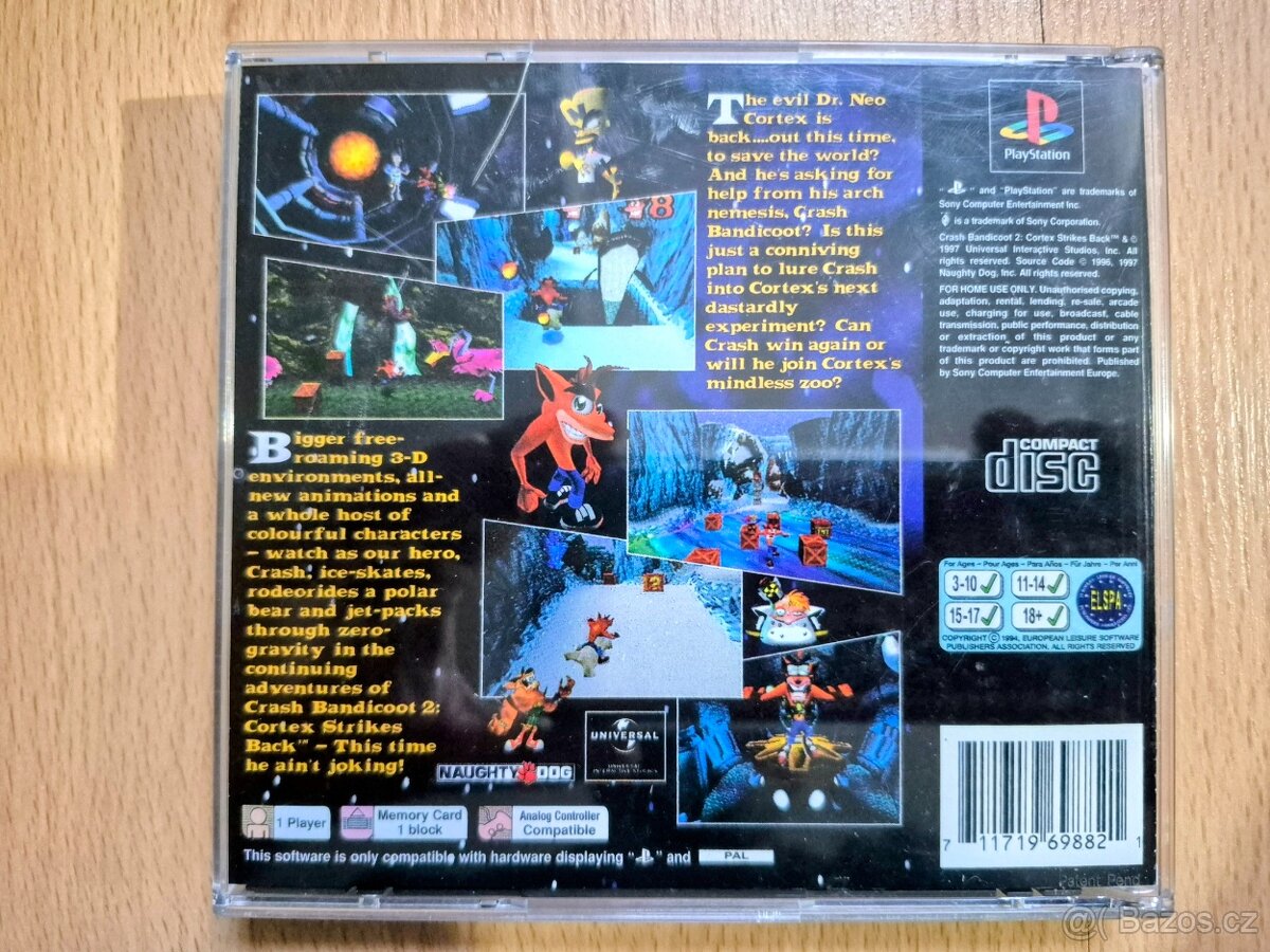 Predám hru na ps1 Crash Bandicoot 2 - 2