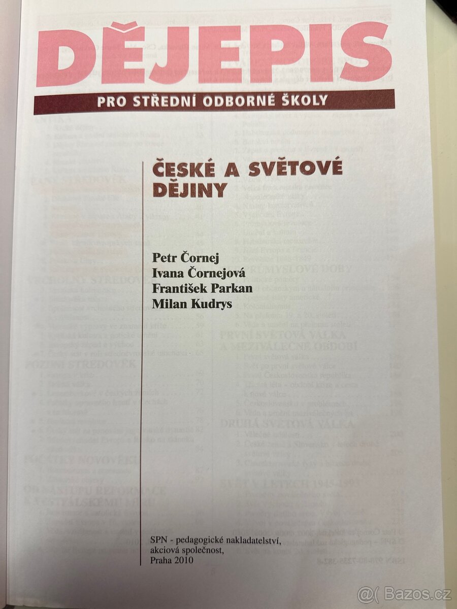 Dějepis pro střední odborné školy SPN - 2