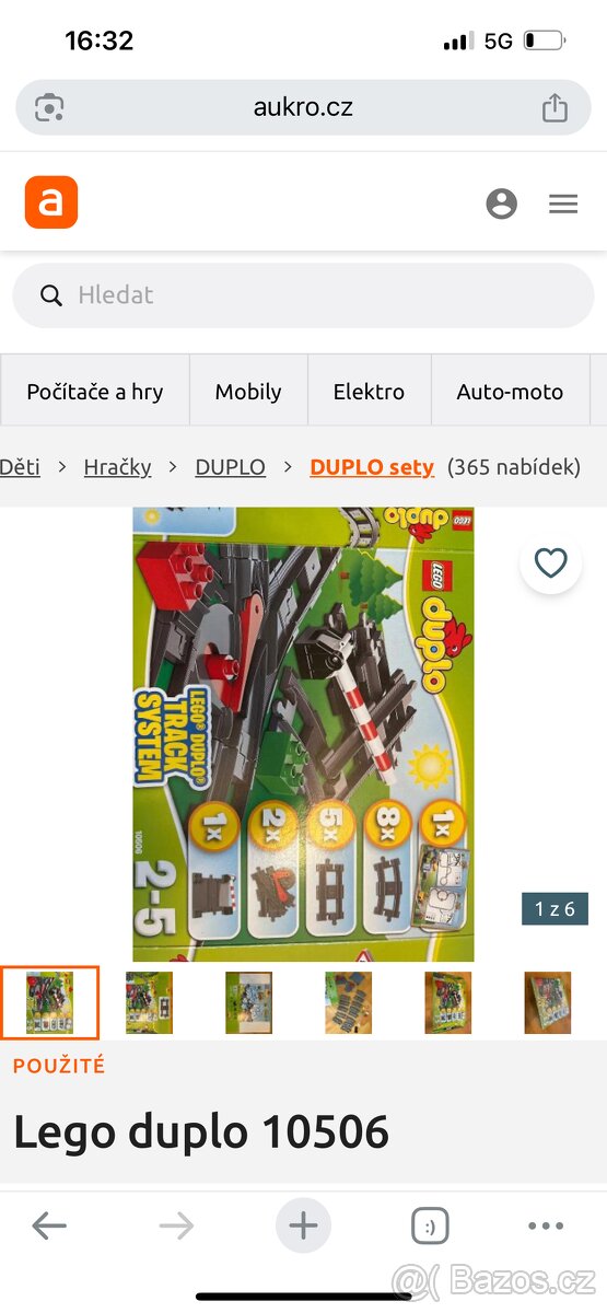 Lego duplo 10506 koleje, výhybky - 2
