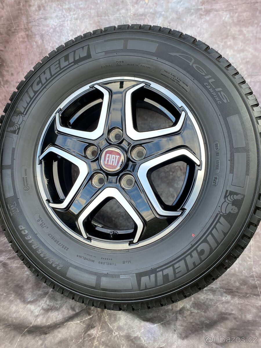 Letní sada Fiat Ducato obytné 225/75R16 zánovní - 2