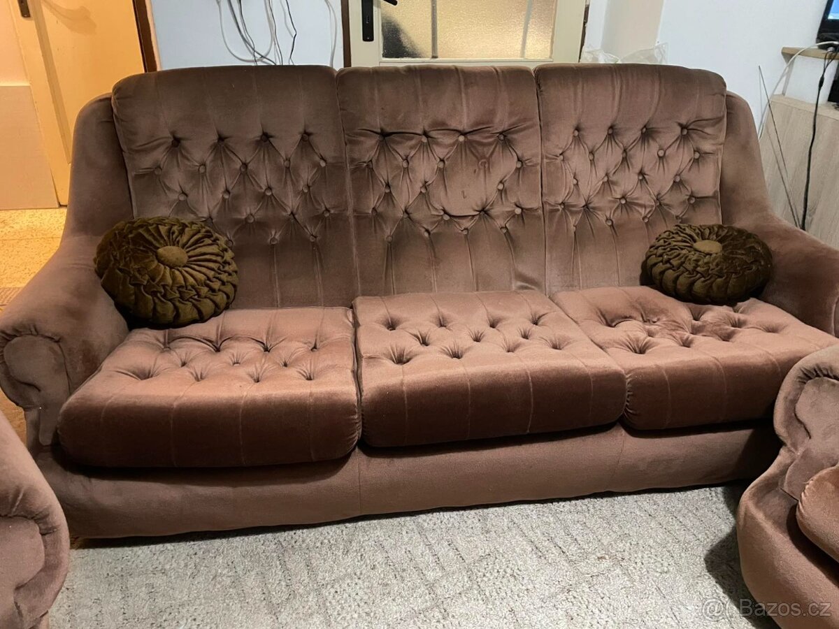 Sedačka starší s křesly - 2