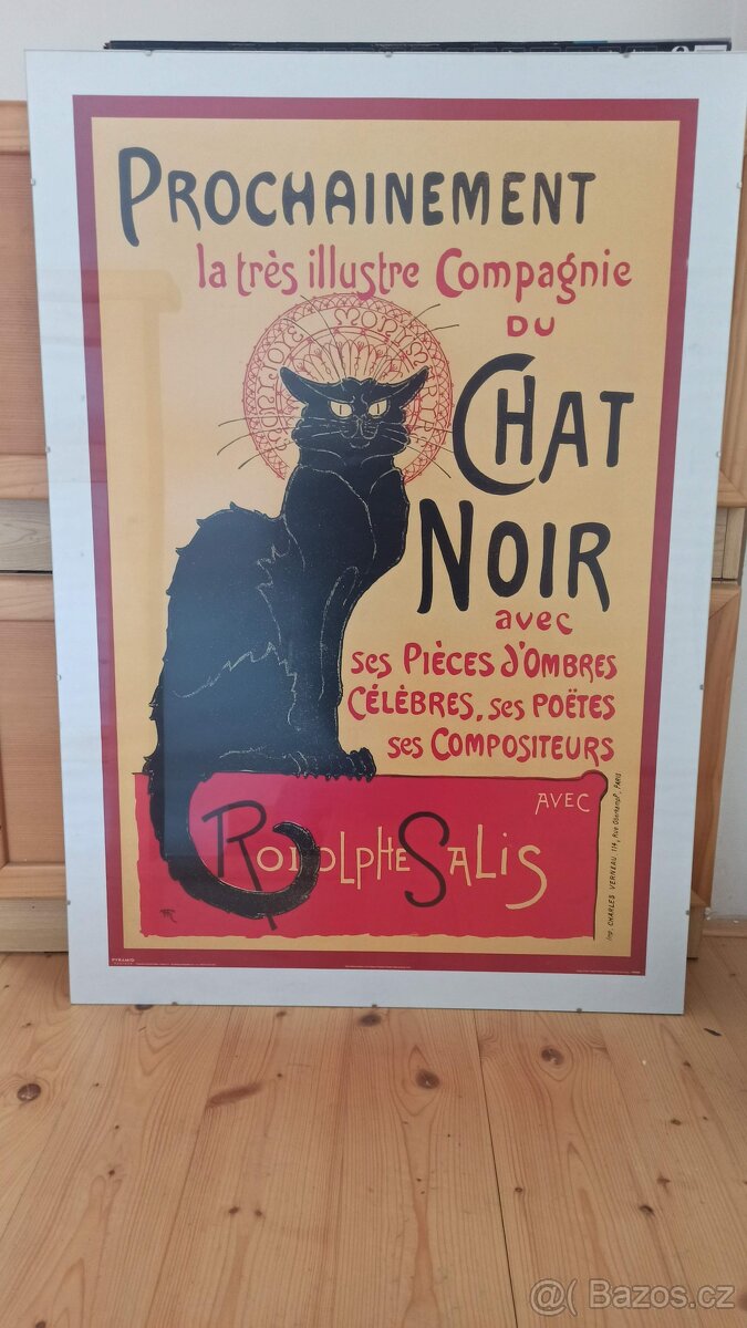 Ikonický plakát TOURMÉE DE CHAT NOIR - 2