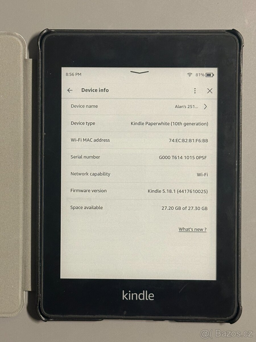 Amazon Kindle Paperwhite 10. gen čtečka knih 32GB + obal - 2