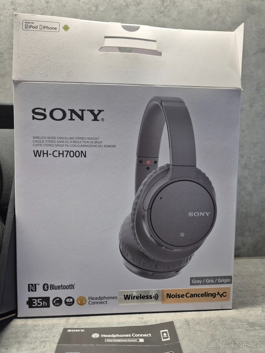 bezdrátová sluchátka SONY WH-CH700N TOP STAV - 2