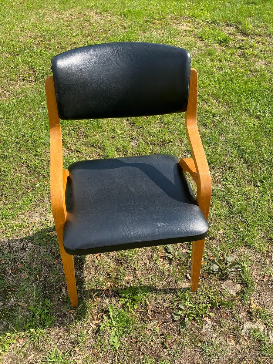 židle retro nábytek sedací křesílko židle volák stará židle - 2