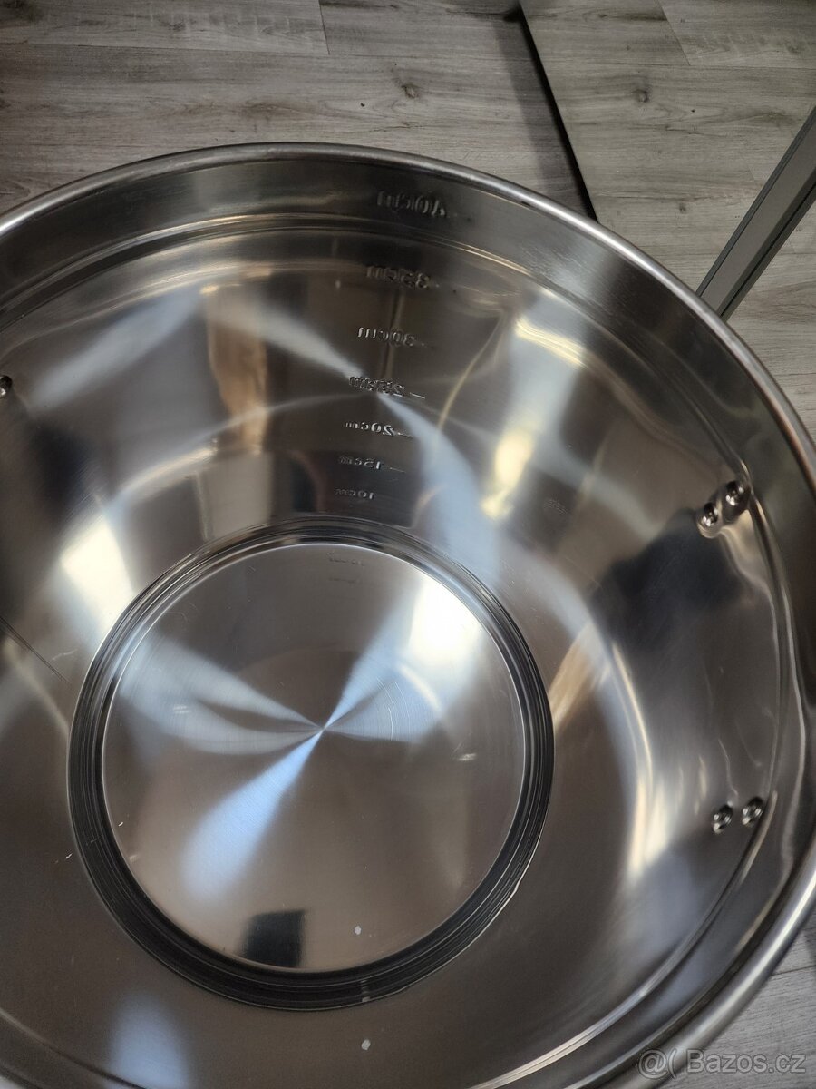 Nerezový gastro hrnec 50 L – nový, nepoužitý (Ø 40 cm) - 2