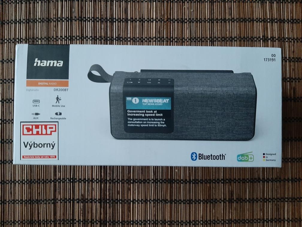Hama DR200BT digitální rádio DAB, DAB+, FM, LCD nové - 2