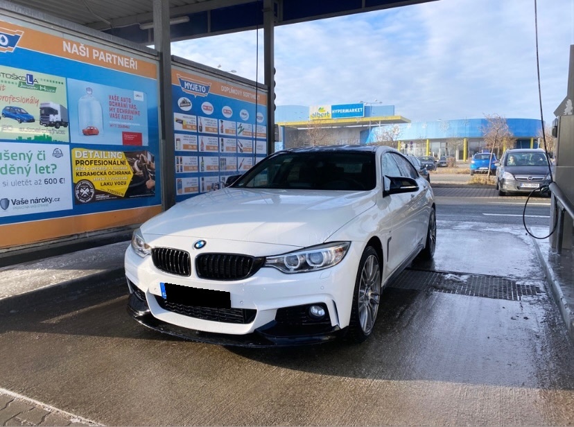 ABS Lipo - ČERNÝ LESK- BMW 4 - F3x - spoiler pod nárazník - 2