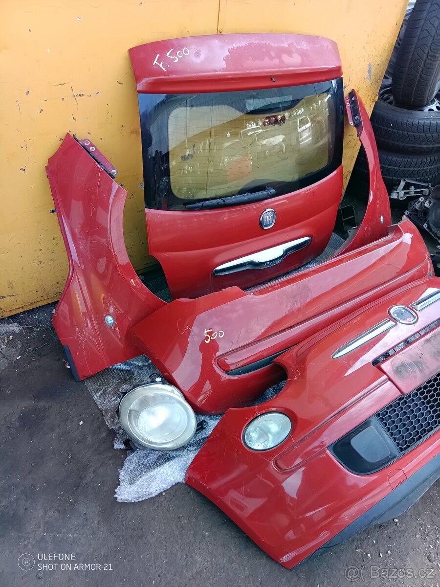 Kompletní předek Fiat 500, kompletní zadek - 2