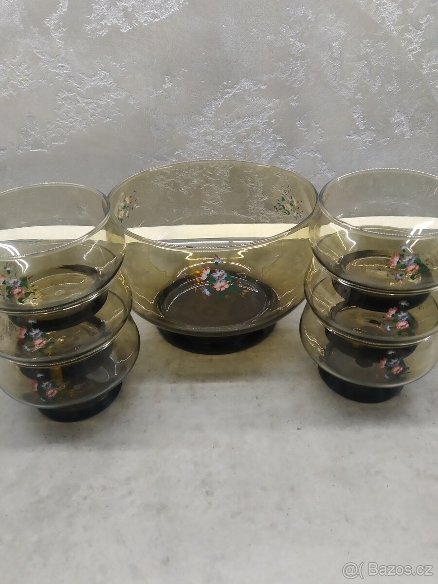 Retro kompotova-salátová souprava - 2