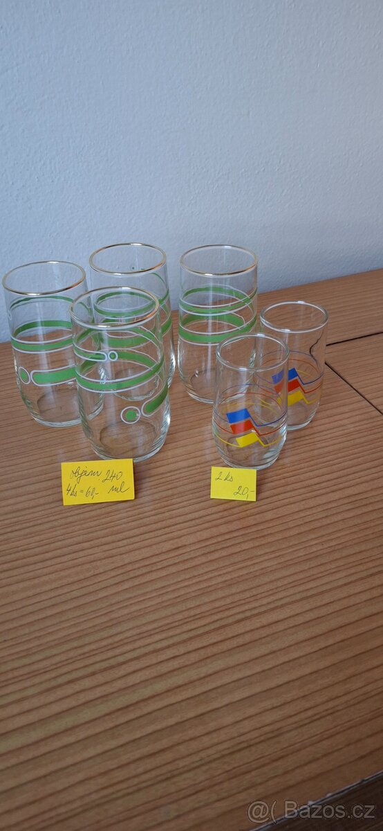Skleničky různé - 2