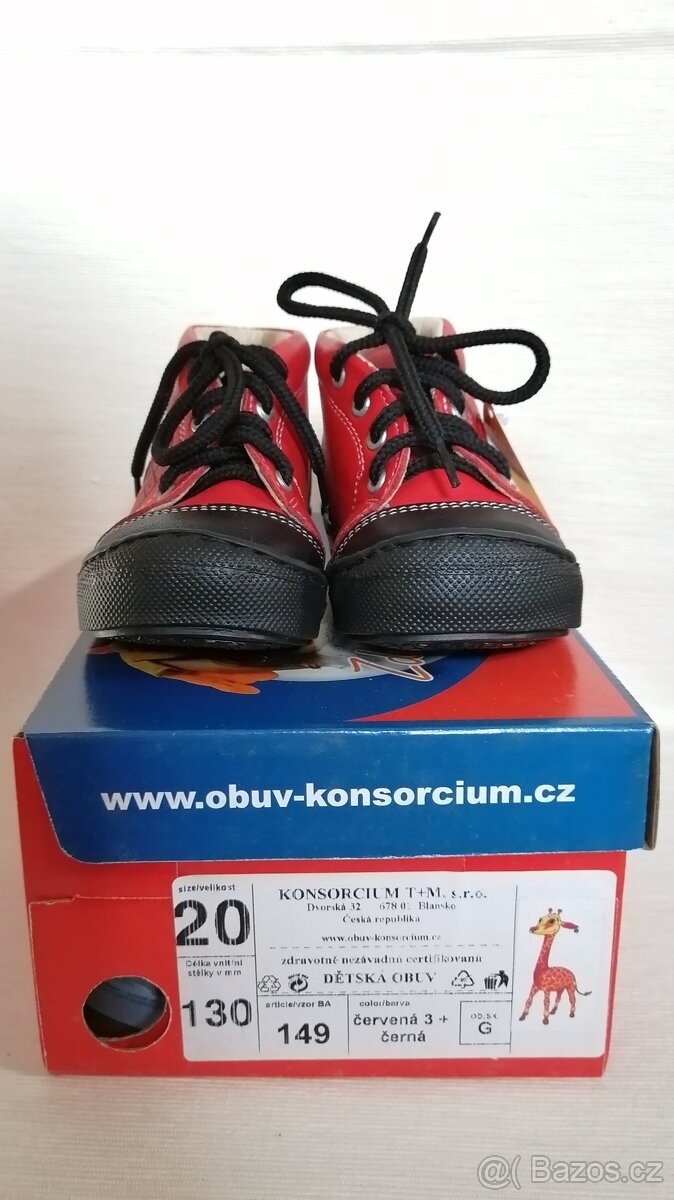 Kožená bota KTR - vel. 20 - 2