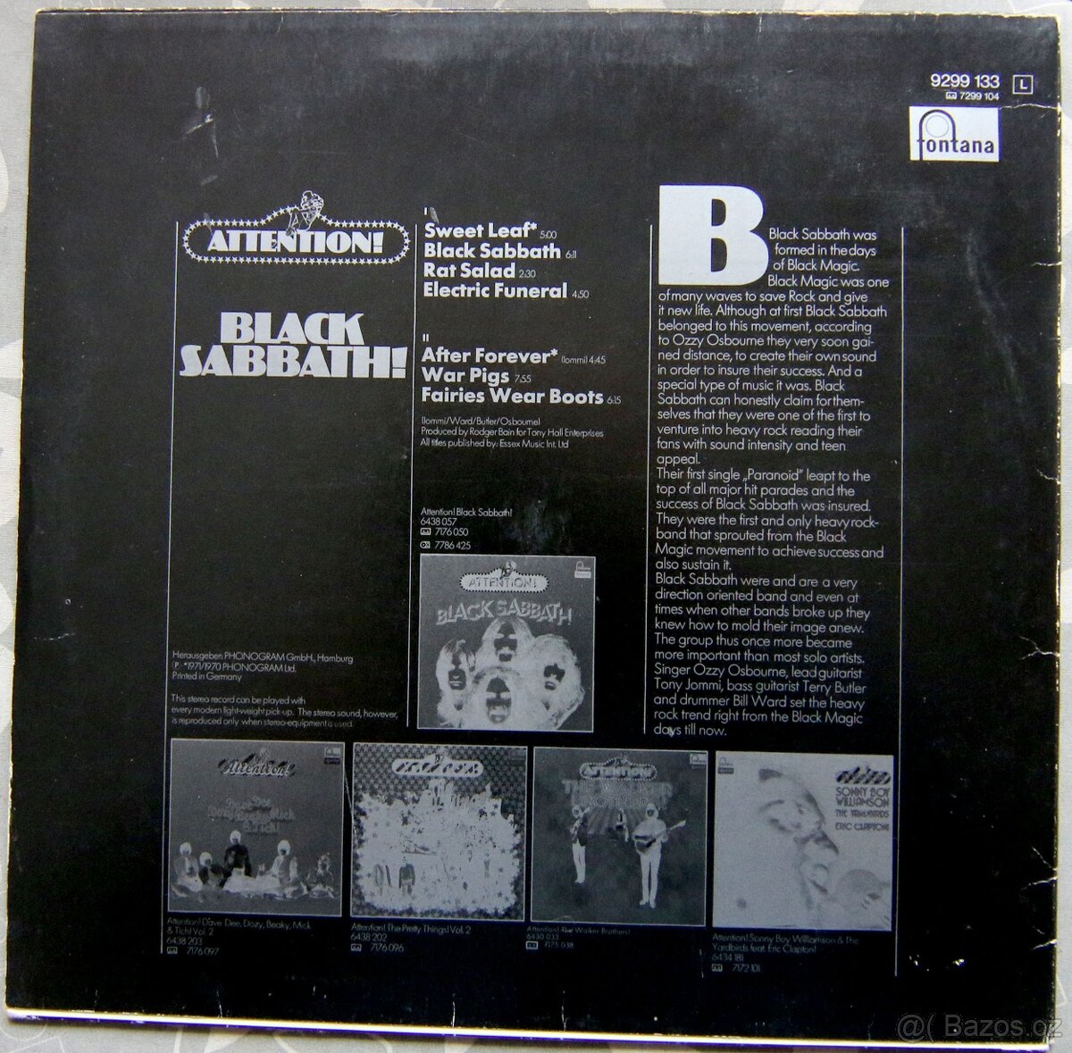 LP deska - Black Sabbath - Attention Vol. 2 - 2