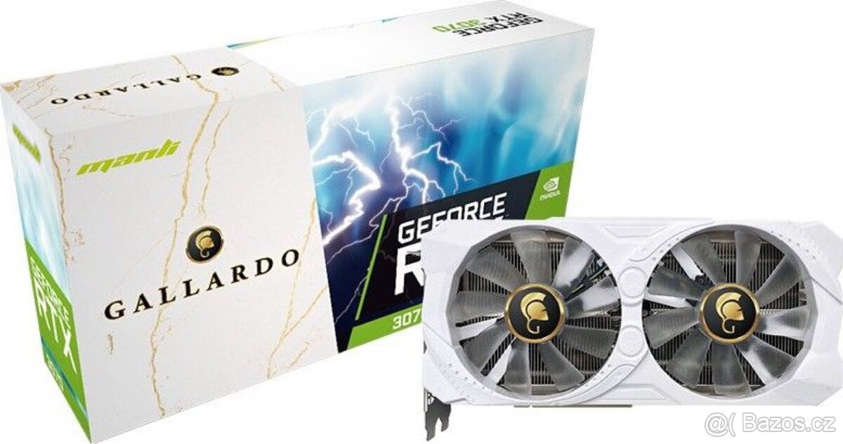 Manli GeForce RTX 3070 Gallardo WHITE 8GB - 2