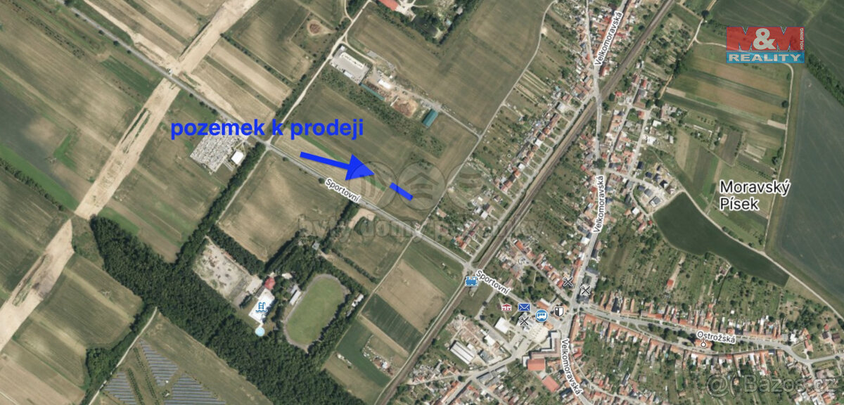 Prodej pozemku k bydlení, 727 m², Moravský Písek - 2