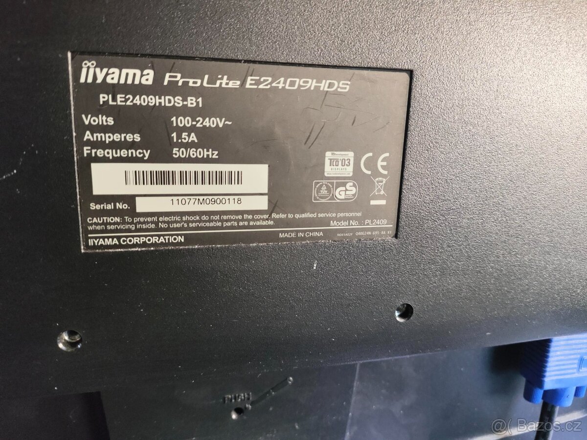 Prodam starší monitor Iiyama ProLite E2409HDS-B1 - 2