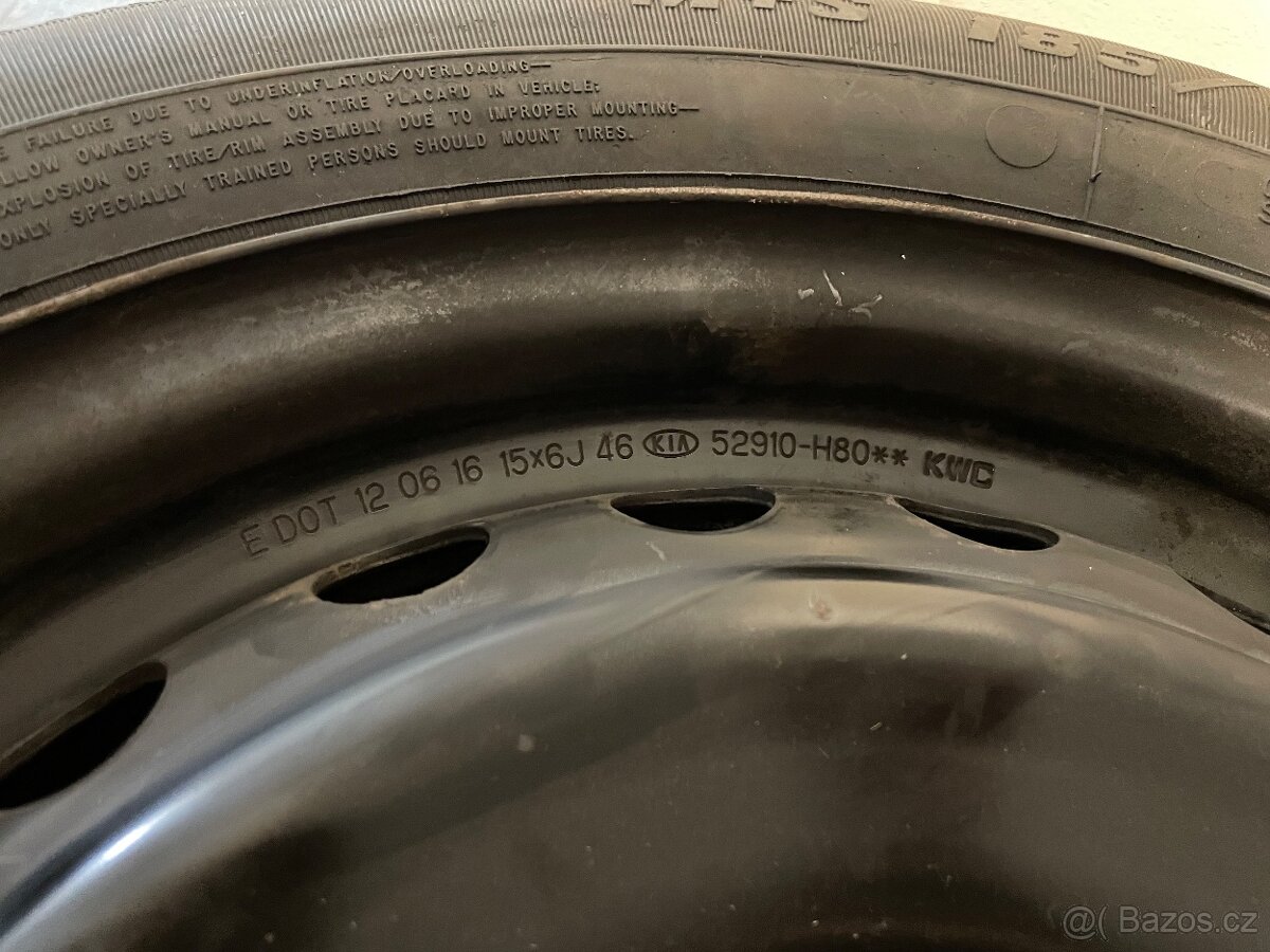 6jx15 4x100 + 185/65 R15 zimní - 2
