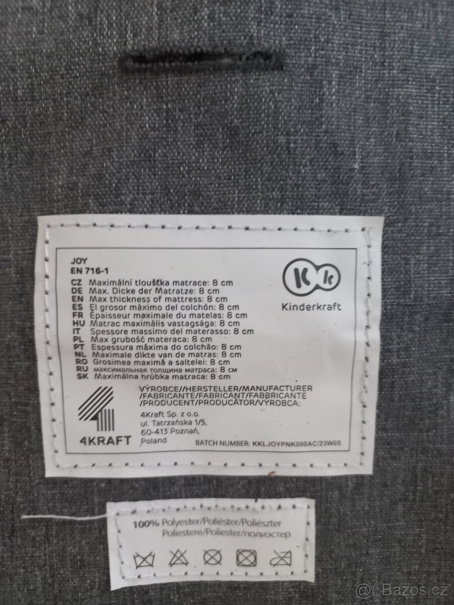 Cestovní postýlka Kinderkraft Joy 2019 - 2