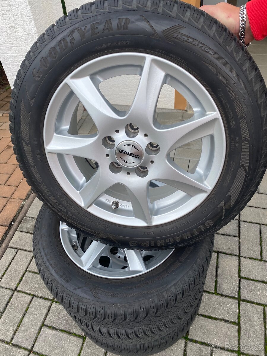 Zimní ALU komplety 185/60/14 GoodYear 5,5Jx14 - 2