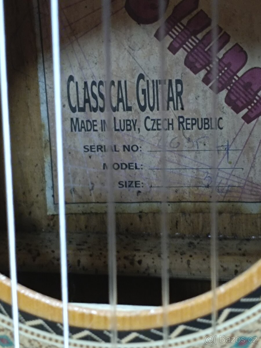 Prodám 3/4 kytaru STRUNAL+pouzdro+podnožku-Kyjov - 2