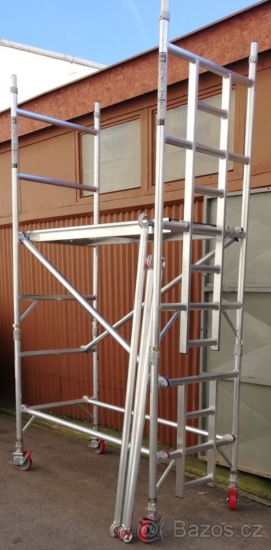 Profesionální hliníkové pojízdné lešení, věž - 2
