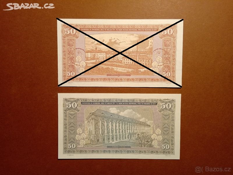 Pamětní bankovky Horáková, Masaryk - NÍZKÝ NÁKLAD - 2