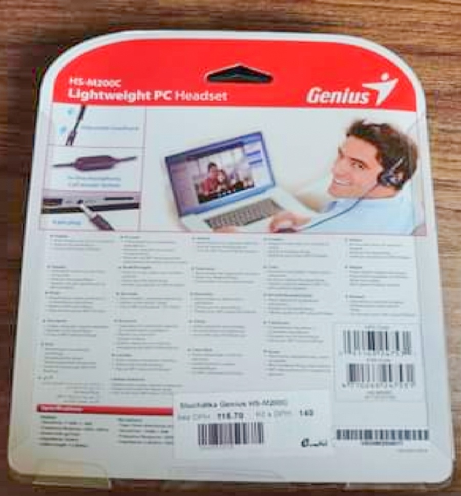 Genius HS-M200C sluchátka s mikrofonem - 2