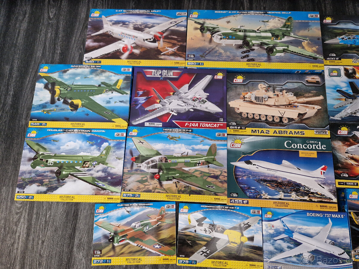 COBI stavebnice letadla, stíhačky, vrtulník, tank - 2