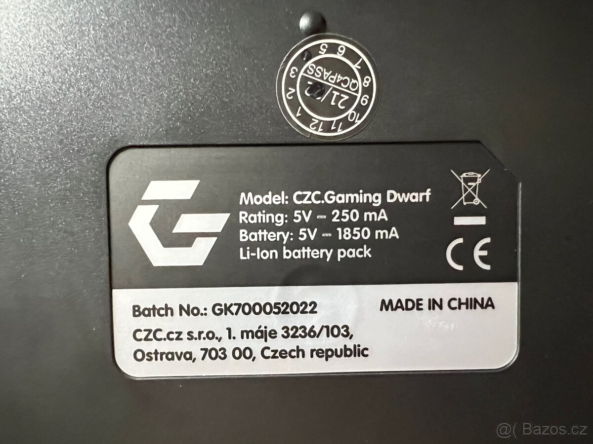 CZC Gaming Dwarf – mechanická herní klávesnice, (CZ) - 2