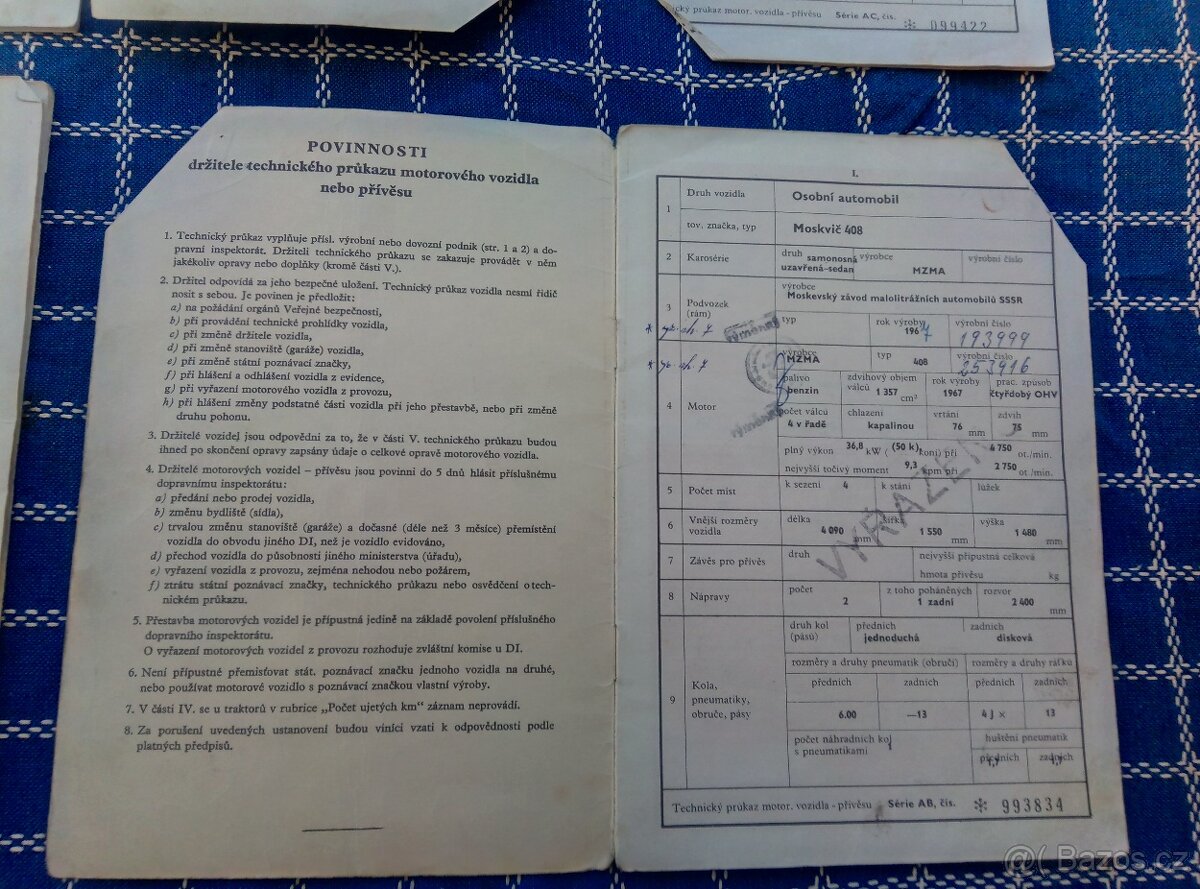 Moskvič 408 a Škoda 100 - 2