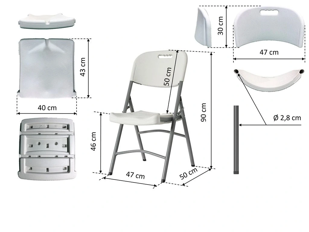 Odolná skládací židle VOLHA - 2