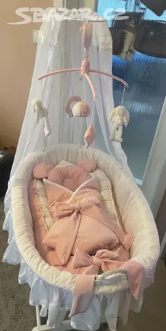 Proutěná postýlka - košík na spaní - 2