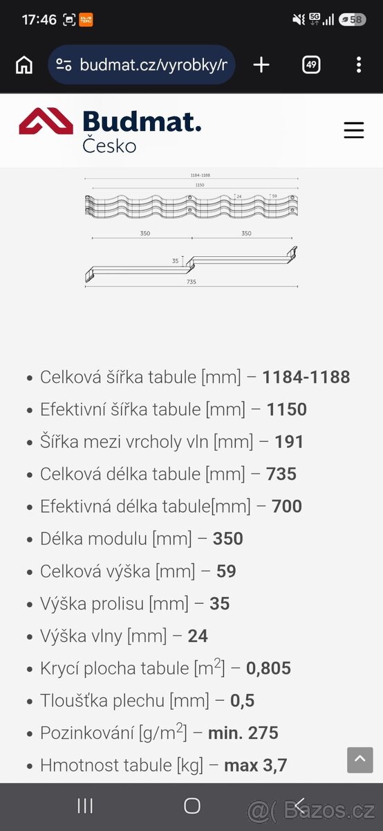 Budmat plechová krytina - 2