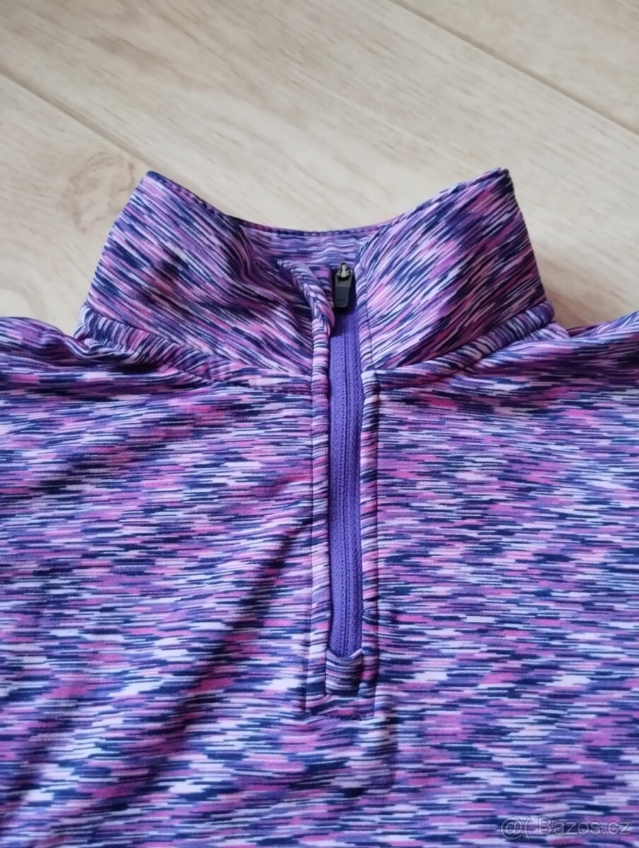 Dívčí thermo triko / mikina vel. 134/140 Crivit PRO fialové - 2