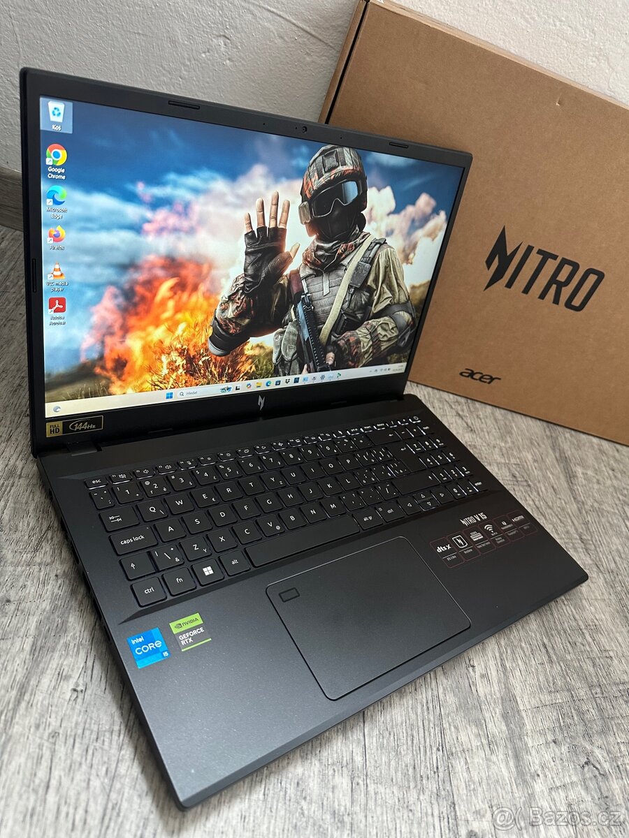 ZÁRUKA r.2030-HERNÍ MAŠINA-ACER NITRO-i5 13.gen/SSD/RTX/W11 - 2