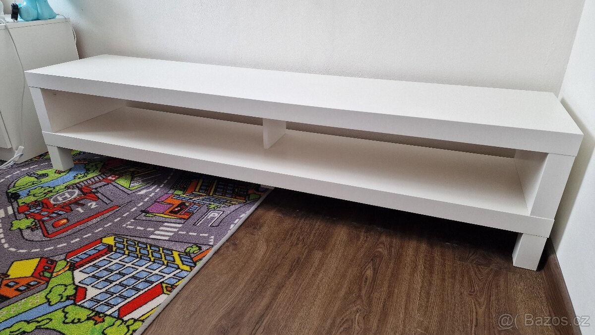 IKEA LACK TV stolek, bílá, nová, 160x35x36 cm - 2