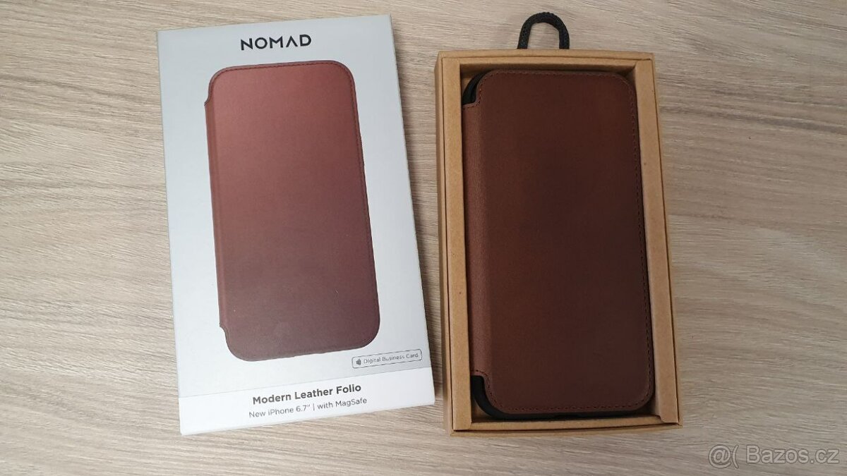 Kožené pouzdro iPhone 13 Pro Max - NOMAD Leather Folio - 2