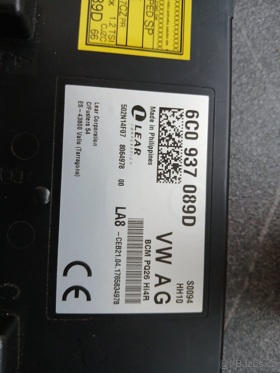 Komfortní jednotka 6C0937089D - 2