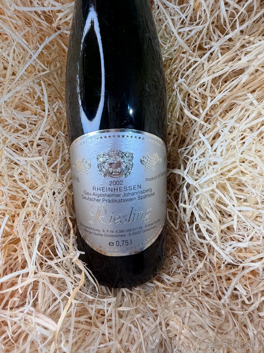 Víno Riesling 1997 1998 2000 2002 - 2