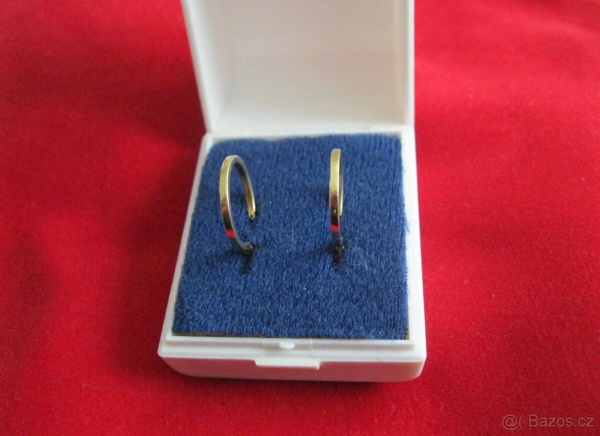 Zlaté náušnice - 14 ti karátové 585/1000 - 2