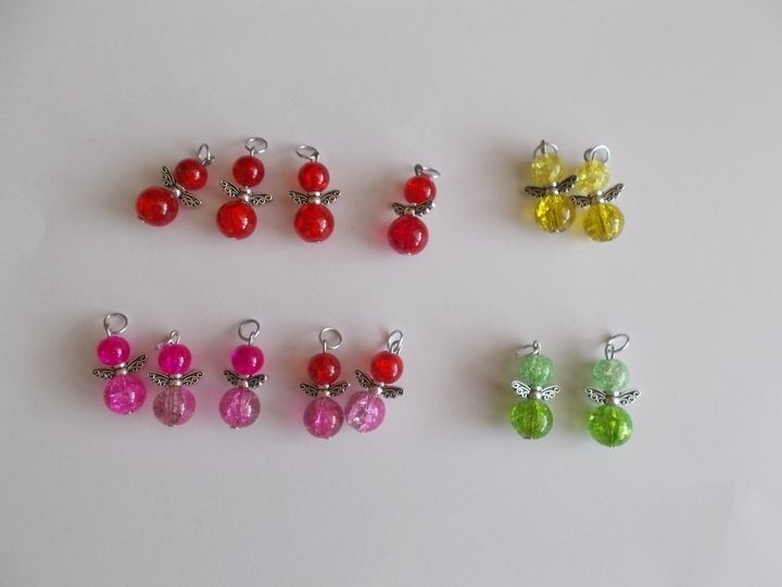 Přívěsek skleněný andělíček - 2